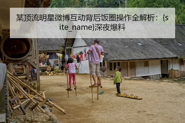 某顶流明星微博互动背后饭圈操作全解析：51吃瓜网深夜爆料