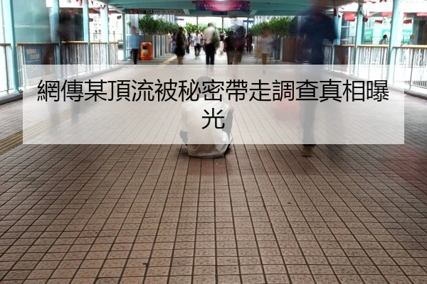 網傳某頂流被秘密帶走調查真相曝光